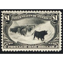 292, Mint VF NH $1 - Scarce Stamp! With PFC Certificate - Stuart Katz