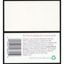 BK211, (2790a) Complete Booklet With Blank Top Cover Error * Stuart Katz