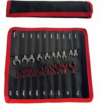 BLIRITEL Small Wrenches Roll up Pouch, Tool Roll Storage Bag for Mini Wrench Set