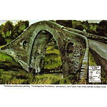 Art postcard The Bridge Over the Atlantic, Seil Island. C. John Taylor. Unposted