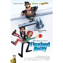 Flushed Away (2006)_3 Movie Film Poster Canvas iconic design