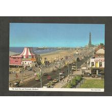Postcard Lancashire Blackpool South Pier and Promenade John Hinde 2BP68