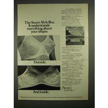 1973 Sears Ah-h Bra Ad - Outside and Inside