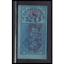 Used Revenue U.S. Cig Tax Fine 1931 Overprint KA8051