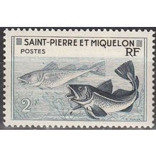 Saint-Pierre & Miquelon 1957 Michel 383 Neuf ** Cote (2007) 1.15 € Morues