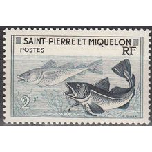 Saint-Pierre & Miquelon 1957 Michel 383 Neuf ** Cote (2007) 1.15 Euro Morues