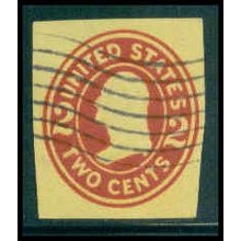 Used U412 2c George Washington Fine Cut Square WA2959