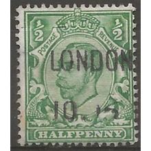 1912 SG348 1/2d Pale Green Wmk Royal Cypher Simple Good Used ....