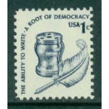 1581 1c Inkwell Fine MNH Dry Gum Plt/4 UL 39424 MA1723
