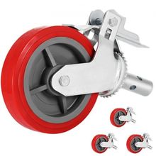 Scaffolding Wheels Set of 4, 8" - Scaffolding Casters Heavy Duty, 3200 Lbs P...