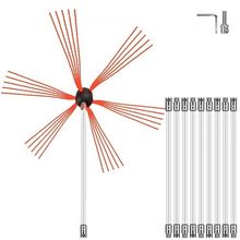 Chimney Sweep Kit 33FT Length, Chimney Cleaning Tool Kits with 10 Nylon Flex...