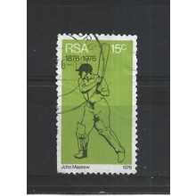 SouthAfrica.SG394 15c Batsman.Fine Used.Sep25b