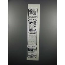 1950 Brillo Cleanser Ad - Mess of Crusty Pans?
