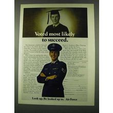1974 U.S. Air Force Ad - Voted Most Likely to Succeed