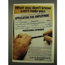1974 U.S. Air Force Ad - What You Don't Know