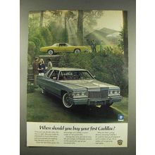 1976 Cadillac Car Ad - When Should You Buy Your First
