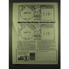 1978 U.S. Postal Service Ad - Which First Class Rate