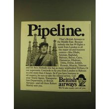 1979 British Airways Ad - Robert Morley - Pipeline