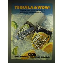 1984 The Club Jose Cuervo Tequila & Tonic and Tequila & Grapefruit Ad