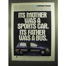 1992 Plymouth Colt Vista SE Ad - Mother a Sports Car