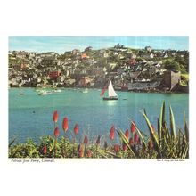 POLRUAN FROM FOWEY, CORNWALL unused vintage postcard by John Hinde =