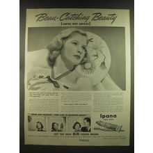 1939 Ipana Tooth Paste Ad - Beau-catching beauty (until she smiles)