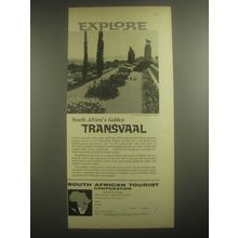 1962 South African Tourist Corporation Ad - Explore South Africa's Golden