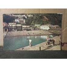 THE HARBOUR, CLOVELLY, DEVON unused vintage postcard by Plastichrome =