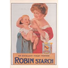 Robin Starch Moat House Rare Advertising Postcard