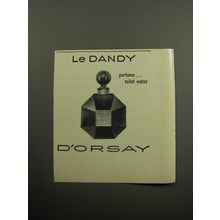 1957 D'Orsay Le Dandy Perfume Advertisement