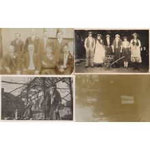 Fancy Dress Fierce Man Odd People 4x Group Real Photo Postcard s