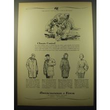 1960 Abercrombie & Fitch Ad - Safari Sportster Coat; Nylon-Lined Safari Jacket
