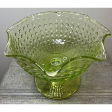 Ice Cream Glass Bowl Footed Vintage Collectable