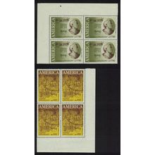 Uruguay Amerigo Vespucci Voyages UPAEP 2v Corner Blocks of 4 1991 MNH