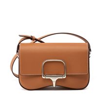 Women Genuine Leather Della Shoulder Crossbody Bag Brown
