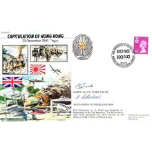 James Allen Ford Alexander Sutherland Hong Kong WW2 MULTI Hand Signed FDC