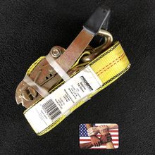 PROGRIP 310701 Heavy Duty 27' Ratchet Strap Yellow Tie Down W/ Large Bar Handle