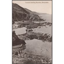 Tunnels Bathing Beaches, Ilfracombe, Devon, 1920 - Valentine's Postcard