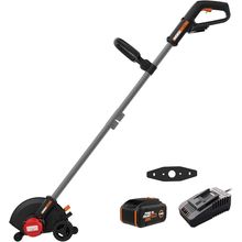 WORX Nitro 20V 7" Cordless Edger 3 Depth Settings, Battery Powered Driveway Edge