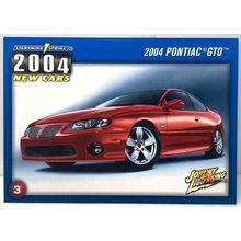 HTF TRADING CARD RED PONTIAC GTO (HOLDEN/WAUXHALL MONARO)
