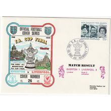 GB stamps 1986 First Day Cover - Everton v Liverpool FA Cup Final