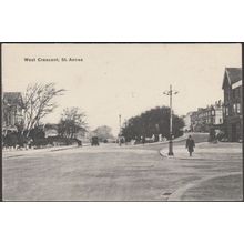 West Crescent, St Anne's, Lancashire, 1916 - Postcard