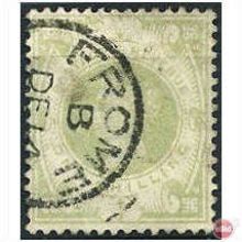 1887 SG211 1s Green Good+ Used FROME CDS Cancel