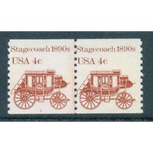 1898A 4c Stagecoach Fine MNH Dry Gum CNP Left 3 W0487