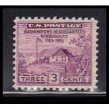 727 3c Washington's Hdqs Fine MNH O2516