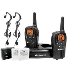 WALKIE TALKIE MIDLAND LXT500 36KMS MICROFONO AURICULAR + CARGADOR +...
