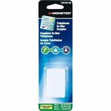 Monster Cable In-Line Coupler Modular 4 Conductor White Carded