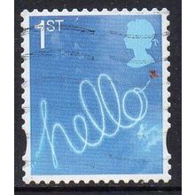 GB 2008 Smilers Booklet Stamps - Hello 1st Used