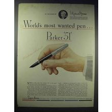 1948 Parker 51 Pen Ad - Vilhjalmur Stefansson