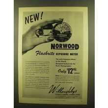 1953 Norwood Flashrite Exposure Meter Ad